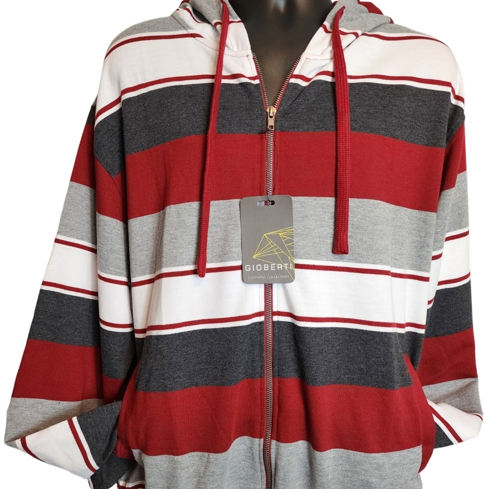 Gioberti Hooded Zip-Up Sweatshirt size 2xl